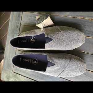 Toms Alpargata Navy Heather Knit Men 10.5 NWT